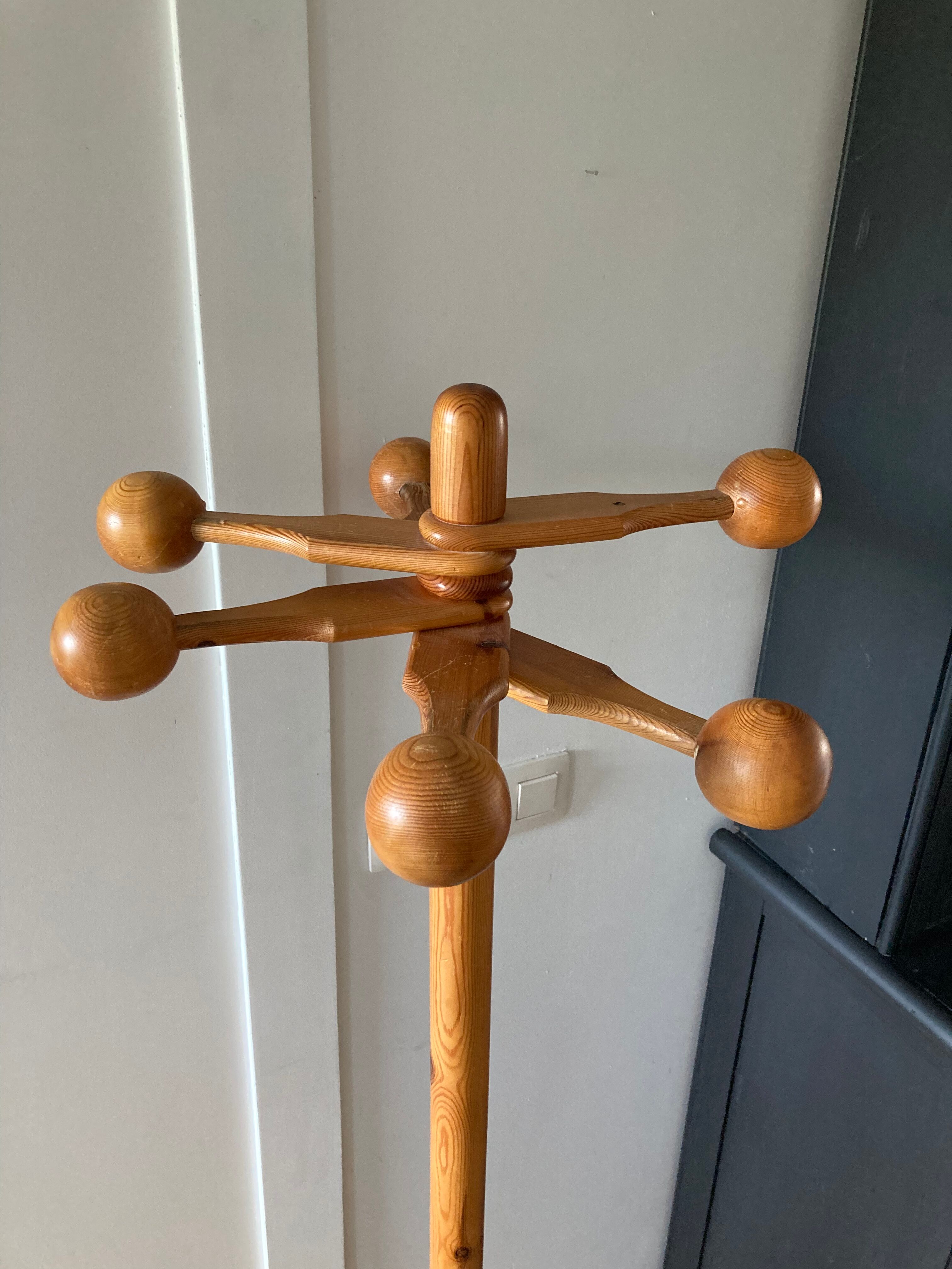 Danish coat rack space age 1960