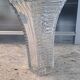 Art Deco white glass vase