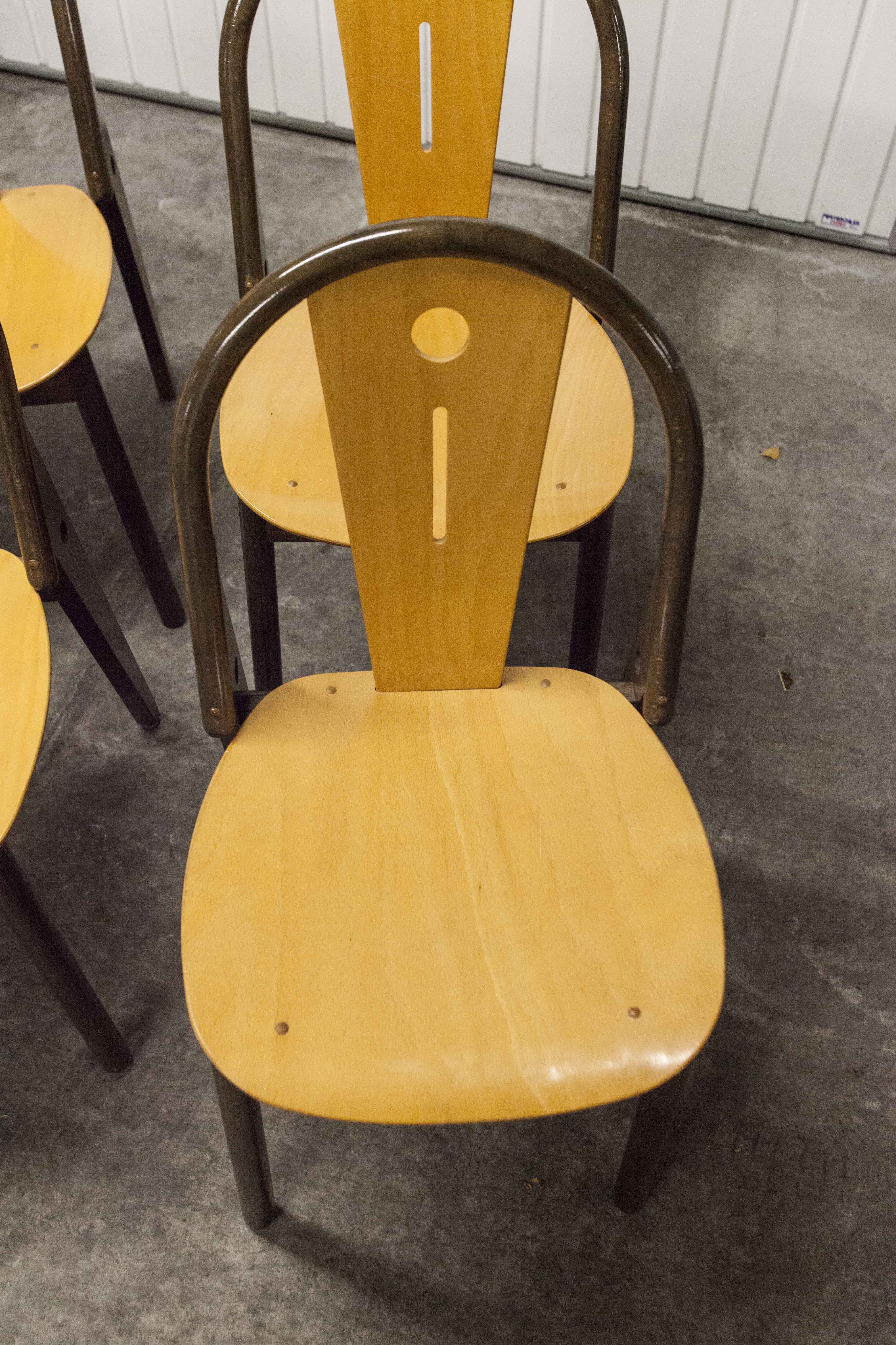 6 Baumann "transit" chairs 1990s