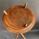 Napoleon III tripod plant stand in bamboo-style wood
