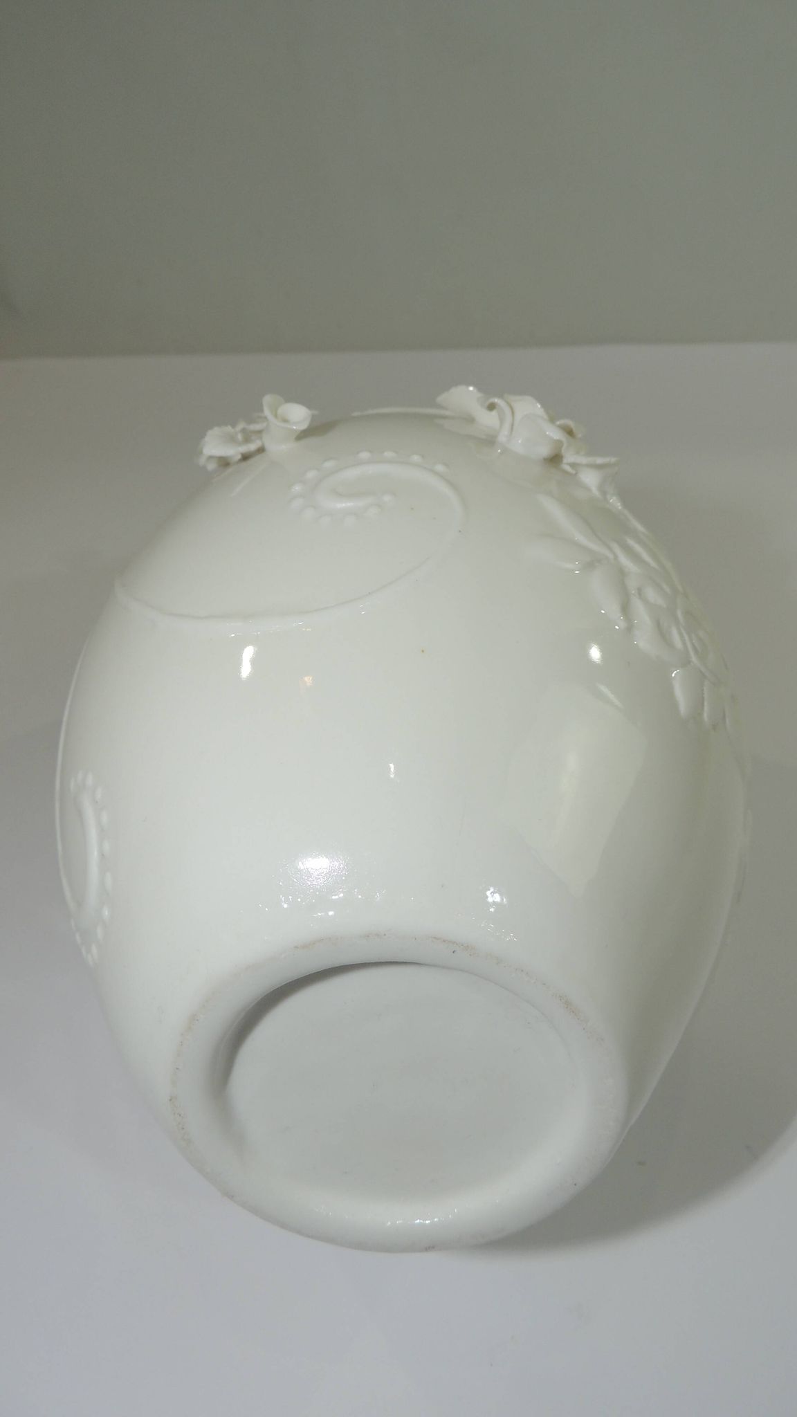 Vase porcelaine barbotine /vintage