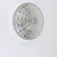 Peill & Putzer Large Round Op Art Glass Sconce, Wall Lamp, Flush Mount, Germany, 1970s