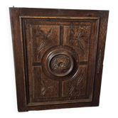 Old carved wooden door