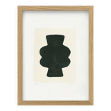 Abstract painting on paper signed Eawy.