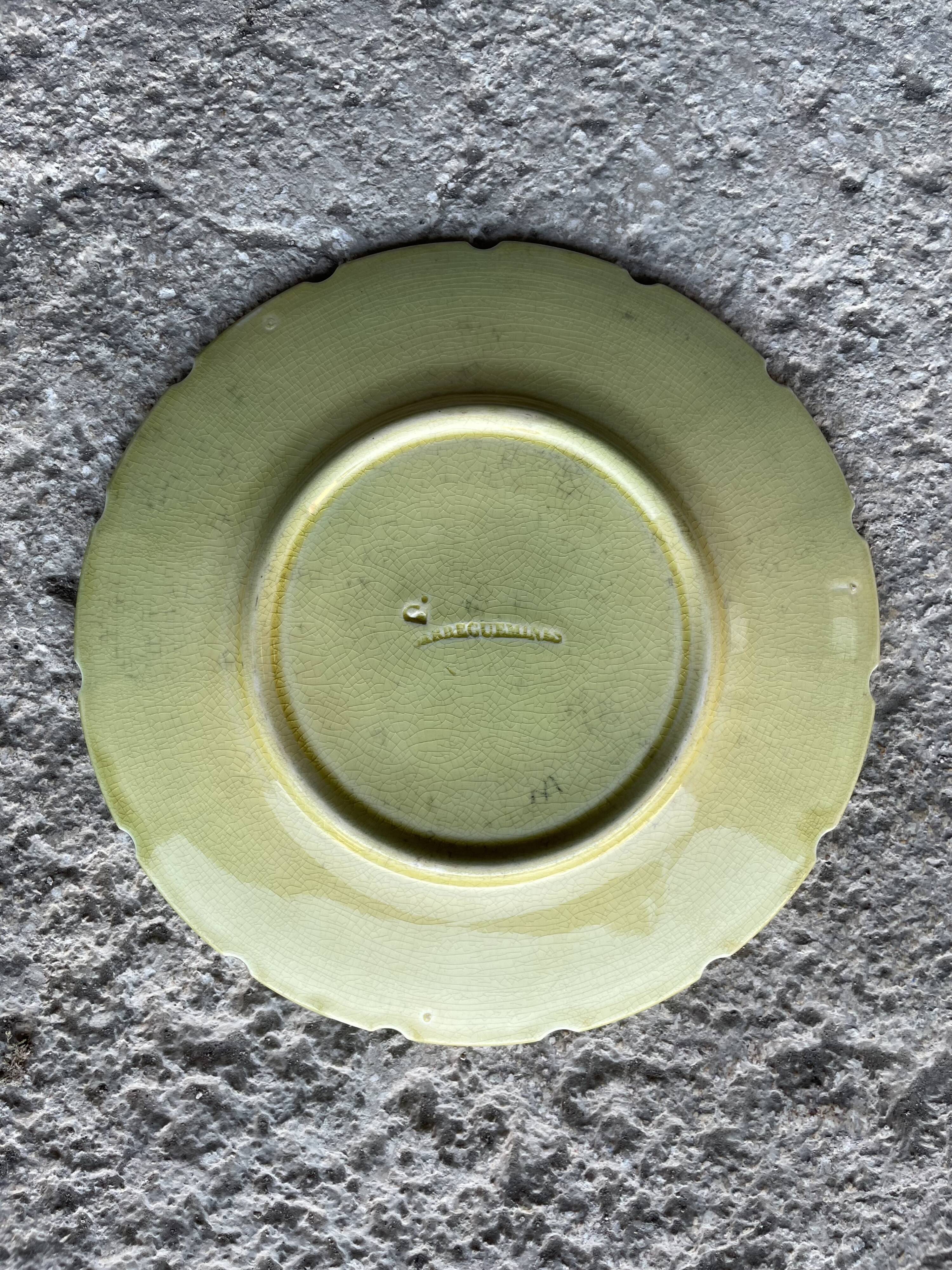 Sarreguemines barbotine dessert plate