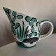 Mid century ceramic pitcher Deruta 1960 Umbria Italy