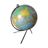World map globe Girard Barrère 60s
