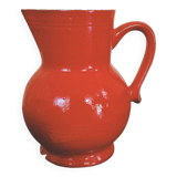 Small red enameled ceramic pitcher Emile Henry
