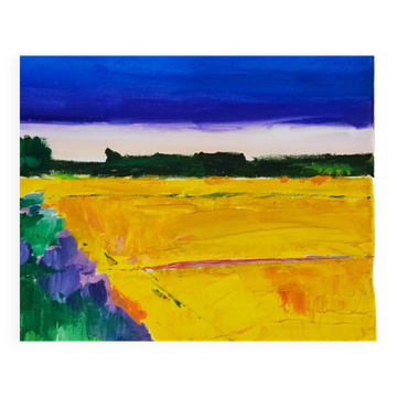 Modern painting landscape Provence