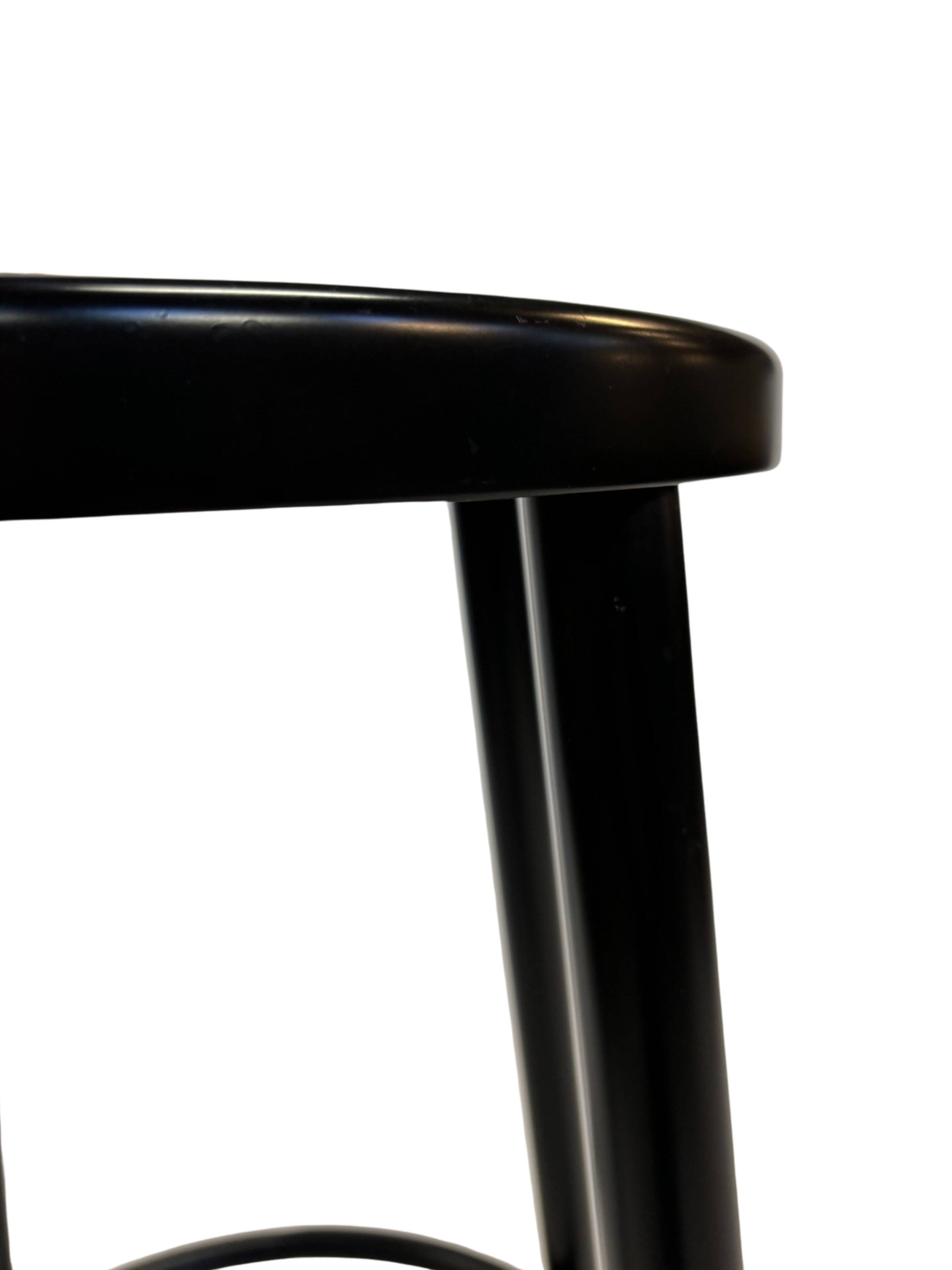 Set of four vintage bar stools - webbing Italian design