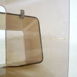 Lot de 2 étagères murales Space Age en plexiglas fumé 1970