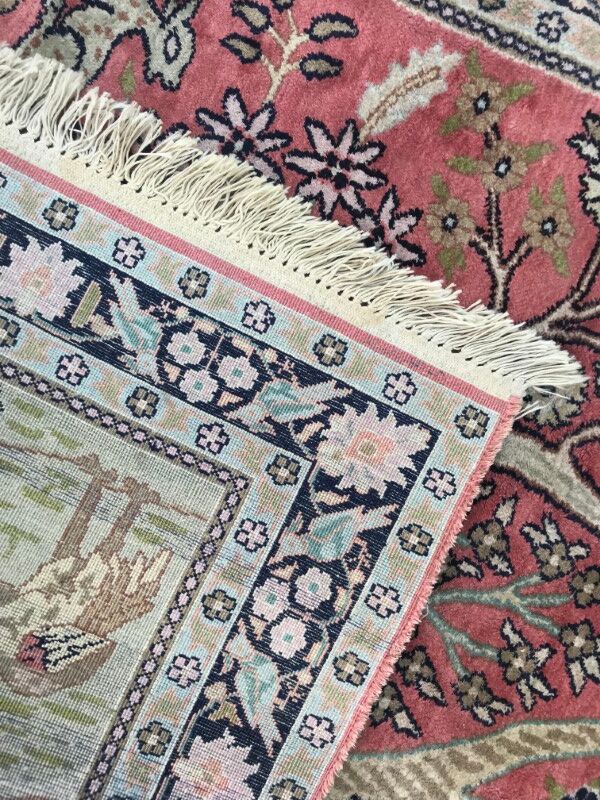 Carpet vintage cashmere silk, fgait hand 92 X 155 CM