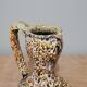 Honey colored Fat Lava ceramic pitcher vase