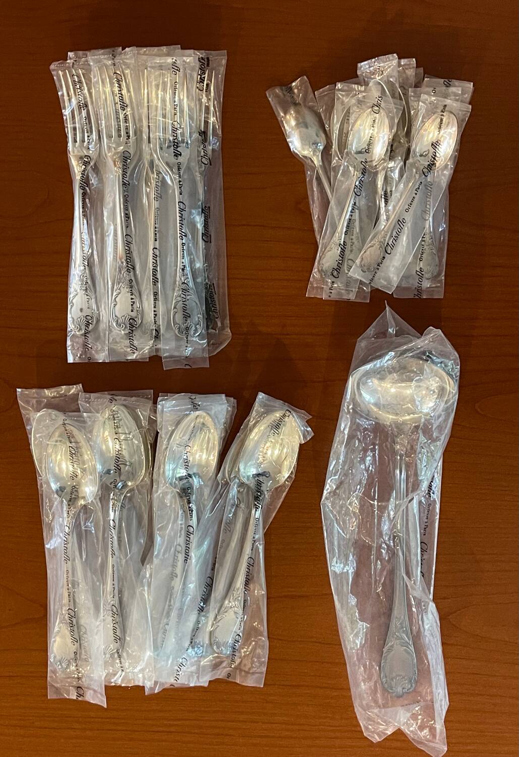 Christofle Marly new cutlery 37 pieces in sealed blister