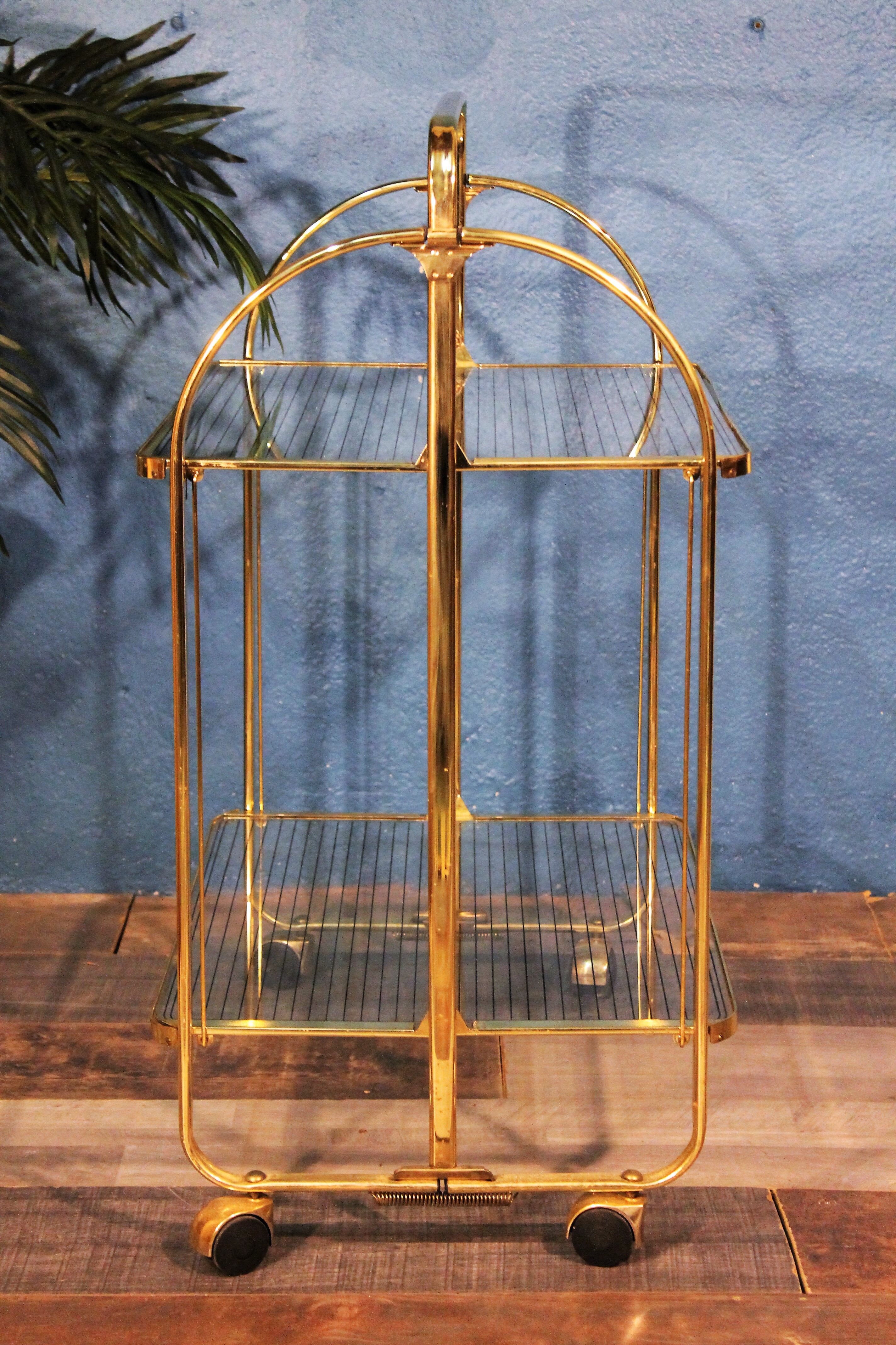 Metal-glass trolley 1970s