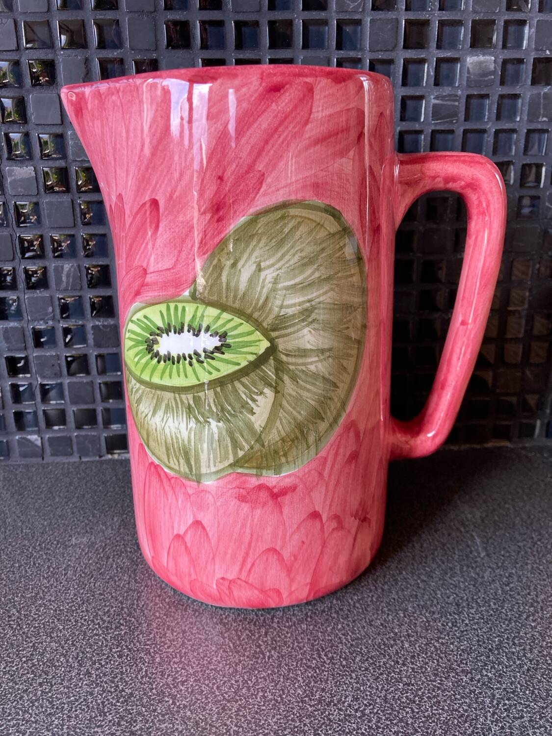 Pichet céramique fruit kiwi