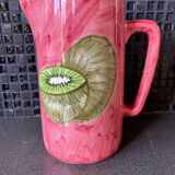Ceramic kiwi fruit pitcher