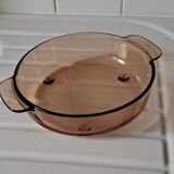 Corning amber glass browning dish
