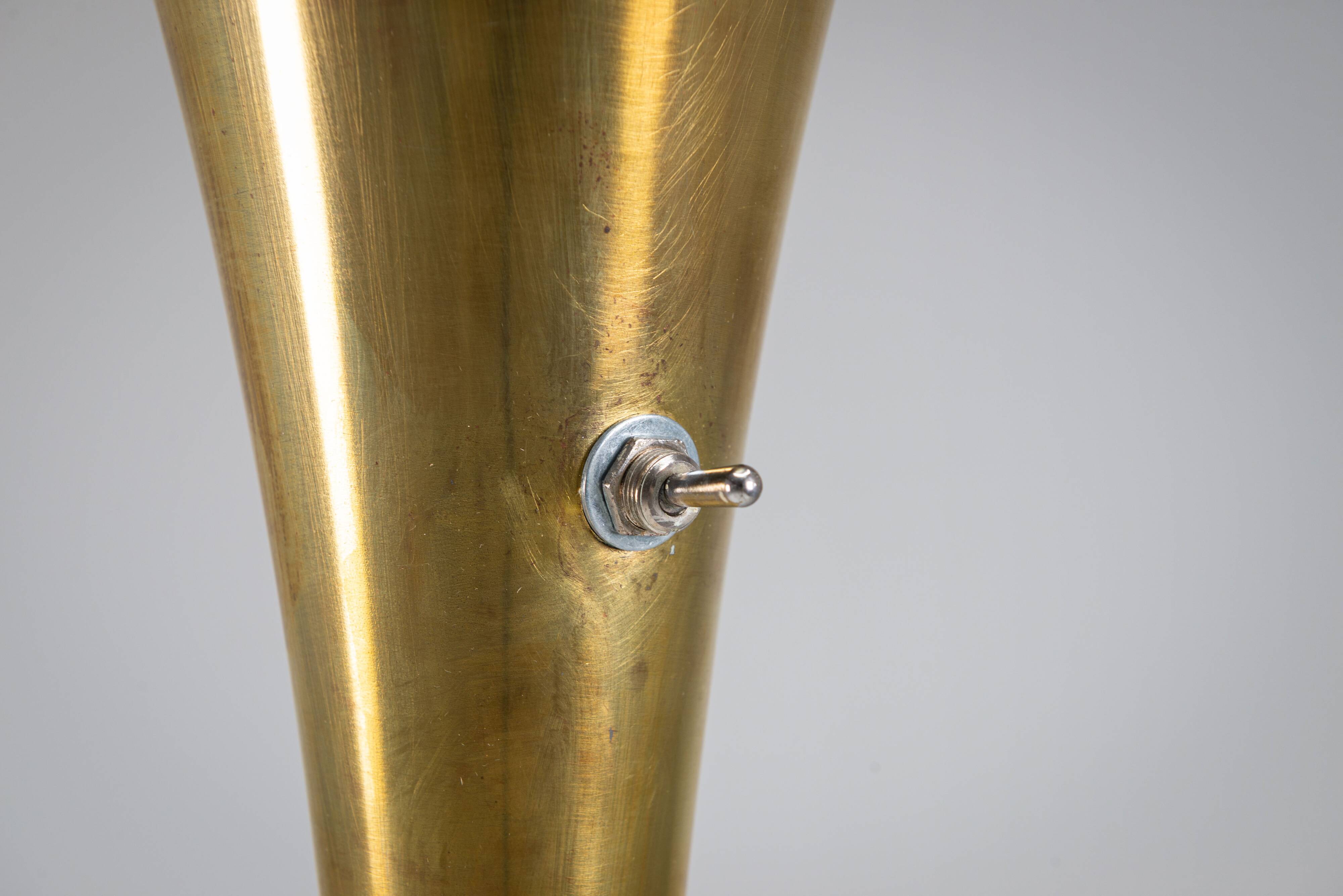 Brass ''Luminator'' floor lamp by Marcello Piacentini