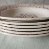 Set of 6 hollow plates Versailles