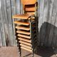 Vintage military chair Tubax in wood and metal, 1960s