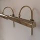 Pair of vintage adjustable wall lights, brass, France 1970