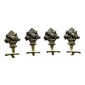 4 patères anciennes - porte