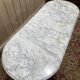 Table de bistro en marbre oval 165 cm!