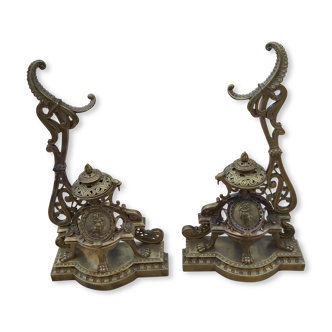 Pair of bronze channels