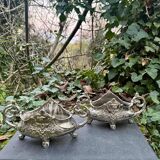 Pair of silver planters from the Napoleon III era