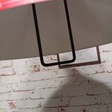 Vintage up and down pendant light in red and white lacquered metal