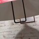 Vintage up and down pendant light in red and white lacquered metal