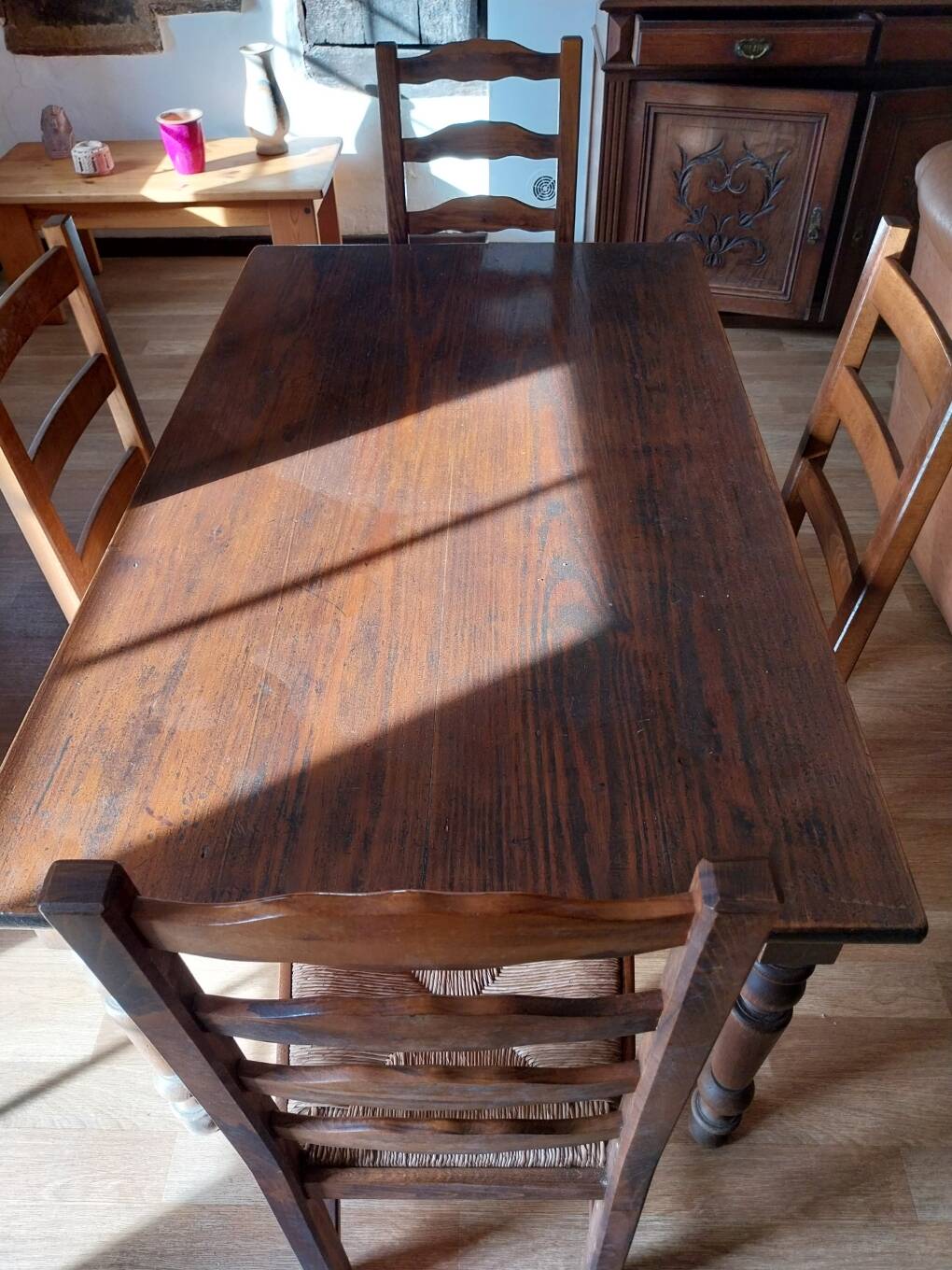 Dining table with chairs