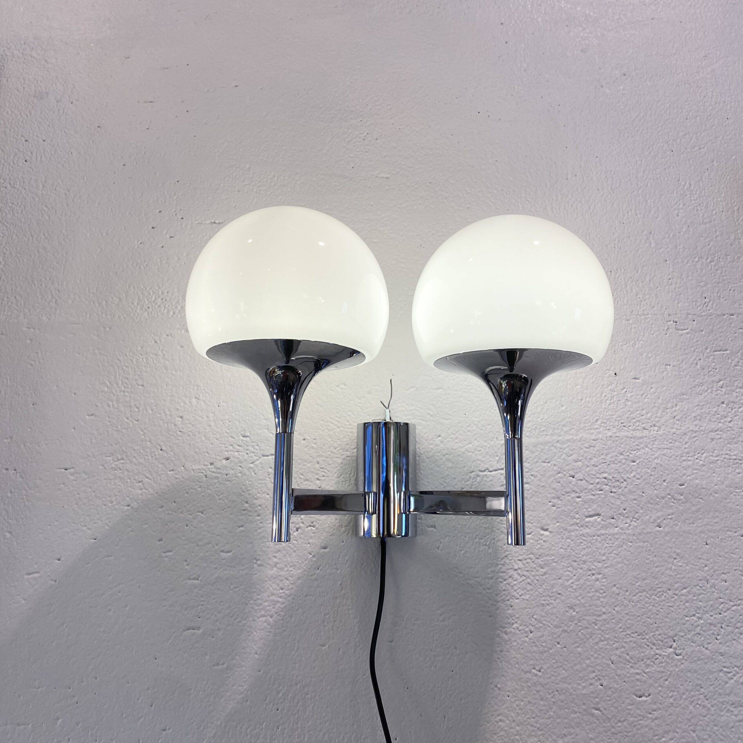 Double wall light by "Gaetano Sciolari" – Italy, 1970s