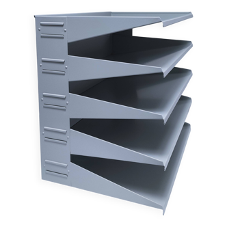 Industrial lacquered metal shelf, 1990s design