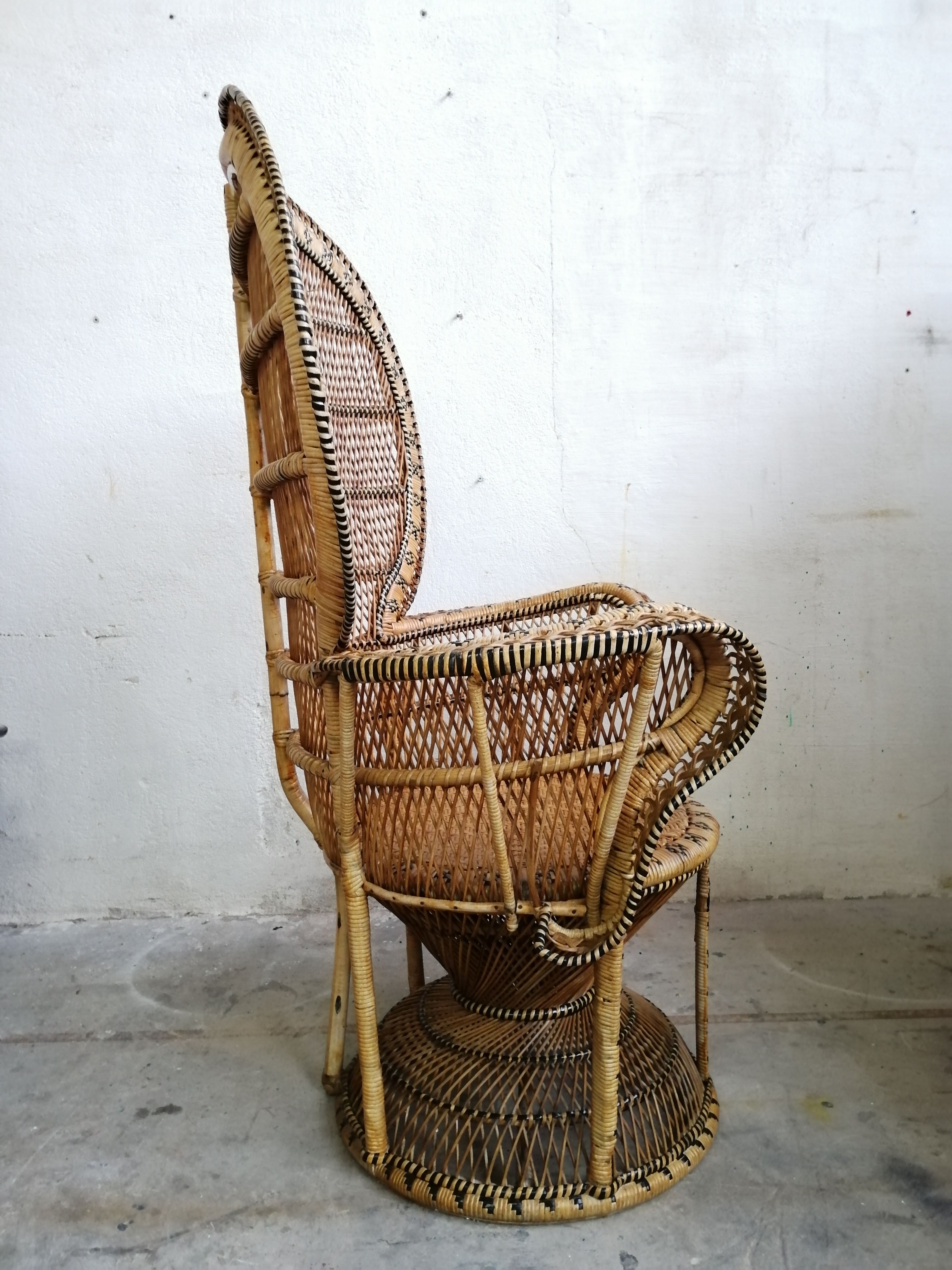 Emmanuelle peacock chair, 1970