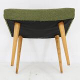 1960s Pair of Beech Stools in Boucle , Czechoslovakia
