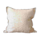 Handcrafted cushion cover in hand-woven recycled cotton