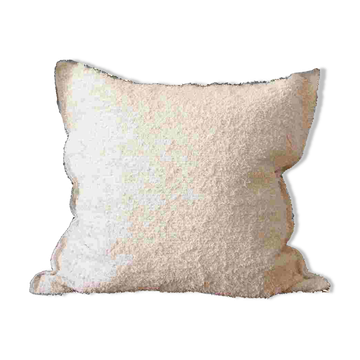 Housse de coussin artisanale en coton recyclé tissé main