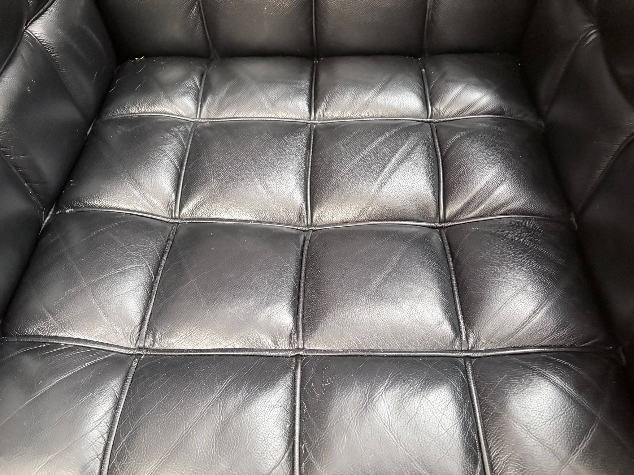 Paire de fauteuils Kubus 8020, conçus par Josef Hoffmann, Wittmann, Autriche