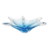 Murano Italy Deep Bowl - Organic Design Lagoon Blue