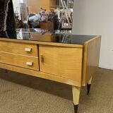 Vintage dressing table from the 50s in birch wood