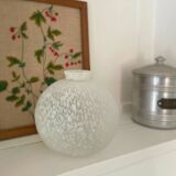Speckled ball glass vase