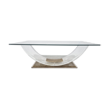 Lucite arch coffee table by Belgochrom