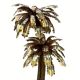 "Palm Trees" floor lamp, Christian Techoueyres for Maison Jansen, gilded brass, 1970s – France