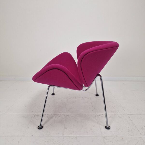 Chaise Orange Slice avec ottoman par Pierre Paulin pour Artifort, années 1980