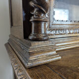 Renaissance style hunting cabinet in walnut