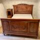Old walnut bed