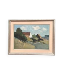 Original Swedish Oil on Canvas – “Landscape” by Arne Aspelin – Signed – Vintage & Framed
