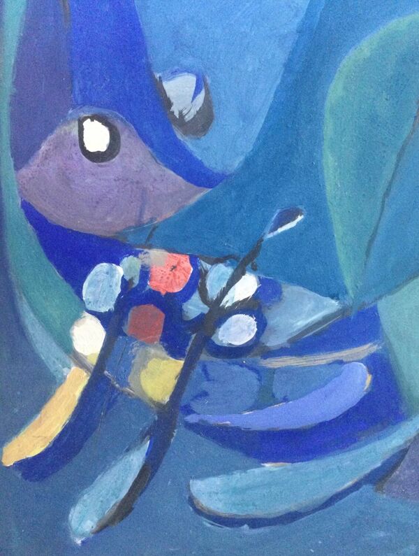 Acrylique sur panneau de georges wicky